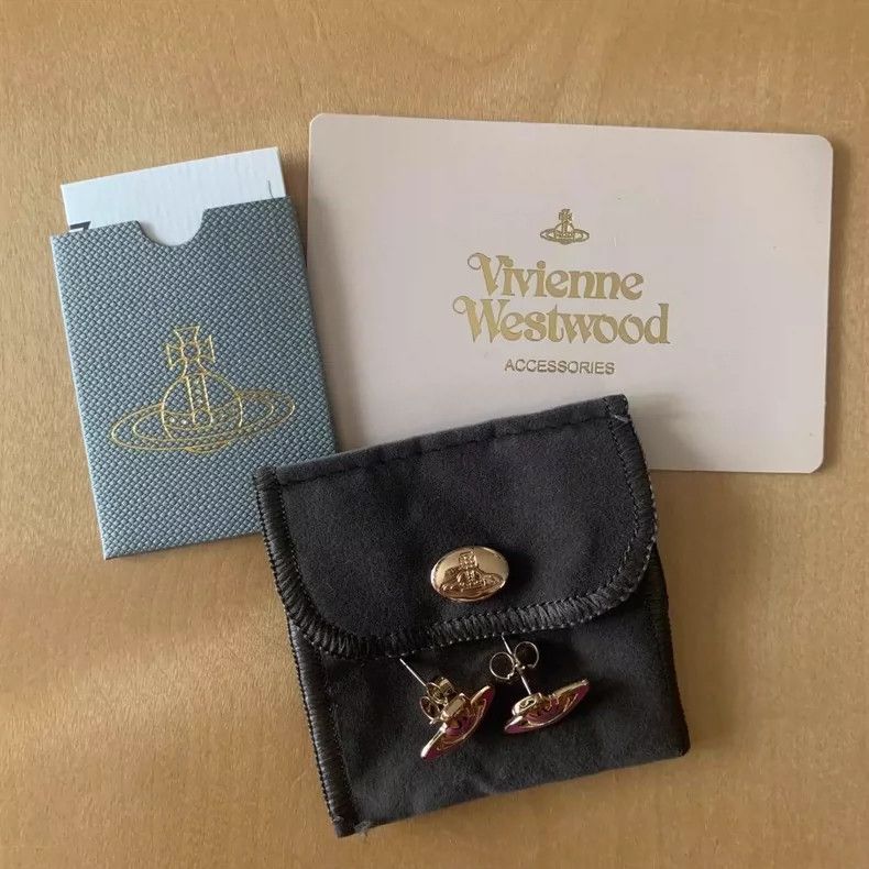 Vivienne Westwood Vivienne Westwood Pink Orb Saturn Earrings - dmc Size ONE SIZE - 3 Thumbnail