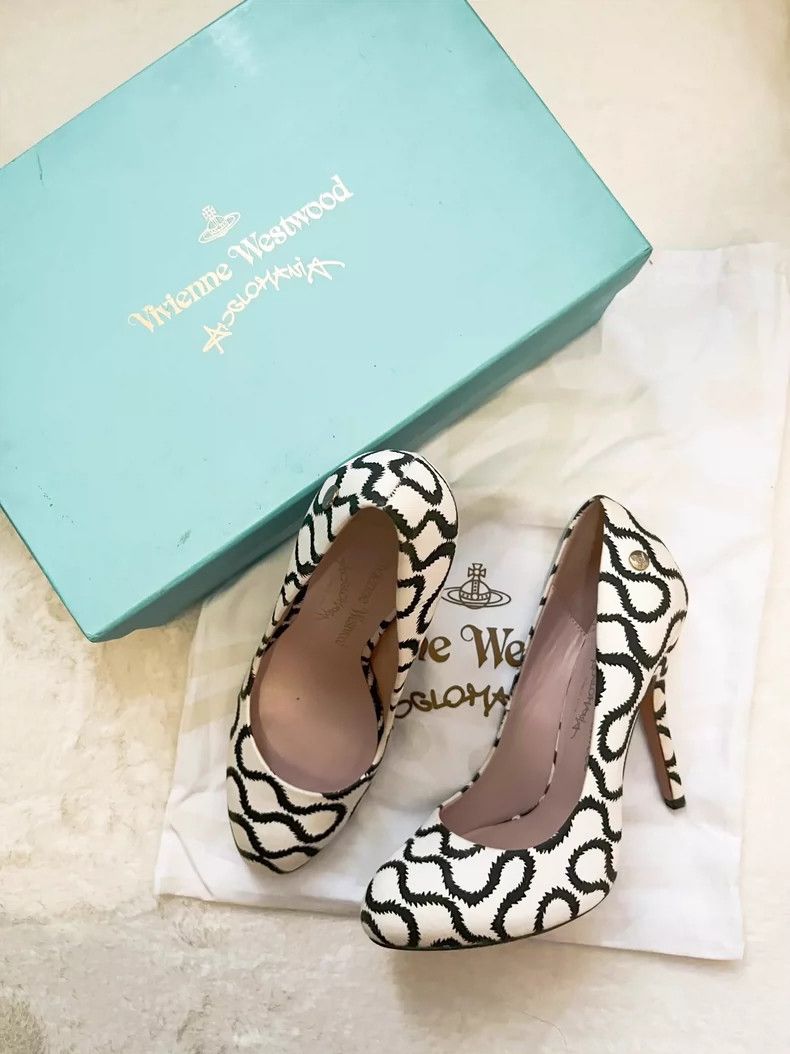 Vivienne Westwood Vivienne Westwood Pirate Pattern High Heels - dmc Size US 7.5 / EU 40-41 - 2 Thumbnail
