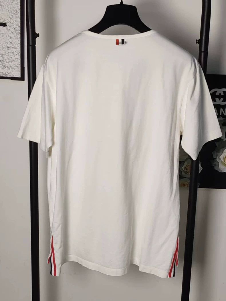 Thom Browne THOM BURANE White Short Sleeve T-shirt - dmc Size US M / EU 48-50 / 2 - 2 Thumbnail