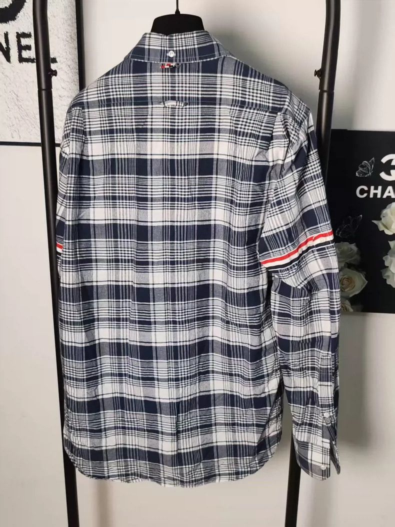 Thom Browne Thom Browne Plaid Long Sleeve Shirt - dmc Size US XL / EU 56 / 4 - 2 Thumbnail