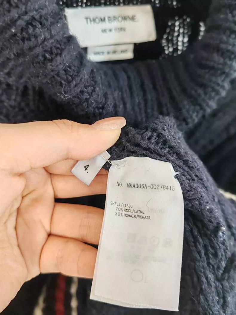 Thom Browne Thom Browne Thick Cable Knit Wool Sweater - dmc Size US XL / EU 56 / 4 - 3 Thumbnail