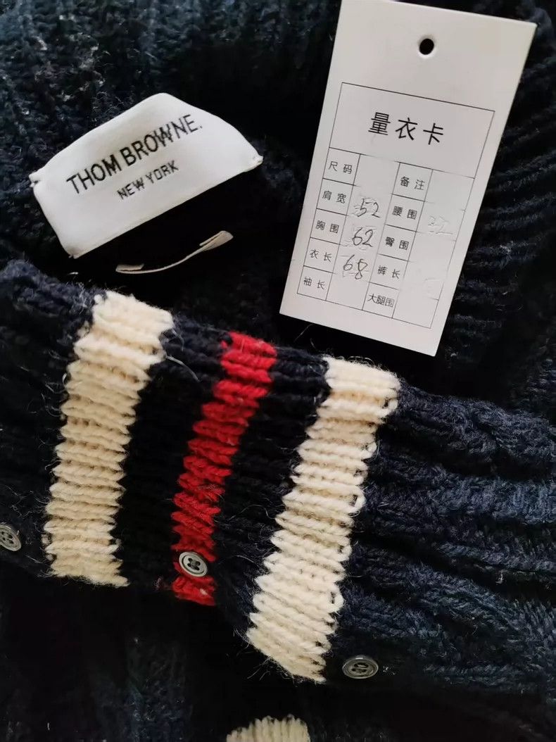 Thom Browne Thom Browne Thick Cable Knit Wool Sweater - dmc Size US XL / EU 56 / 4 - 4 Thumbnail