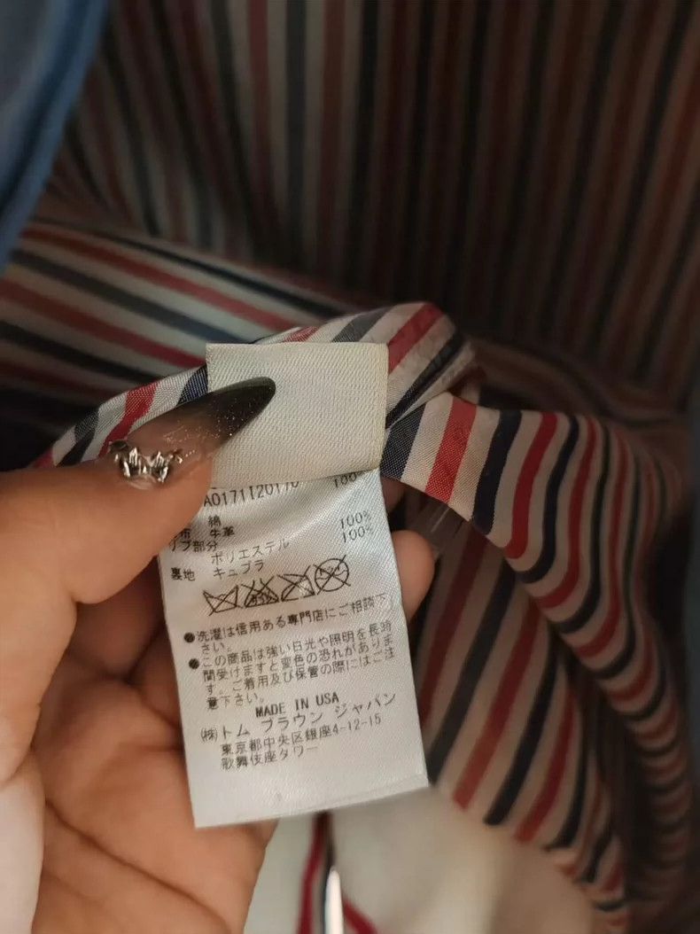 Thom Browne Thom Browne Leather Patch Varsity Jacket - dmc Size US M / EU 48-50 / 2 - 5 Thumbnail