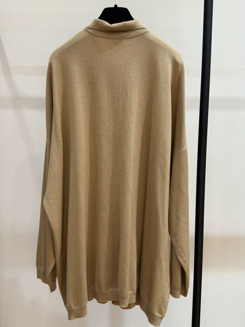 Loewe LOEWE Beige Polo Collar Knit Sweater - dmc Size US M / EU 48-50 / 2 - 8 Thumbnail