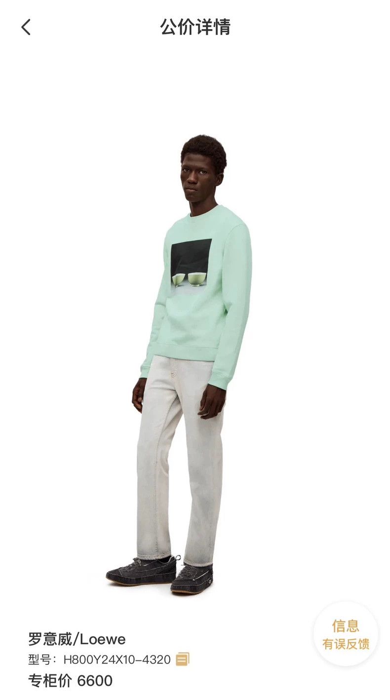 Loewe LOEWE Monochrome Glaze Ceramic Print Sweatshirt - dmc Size US M / EU 48-50 / 2 - 5 Thumbnail
