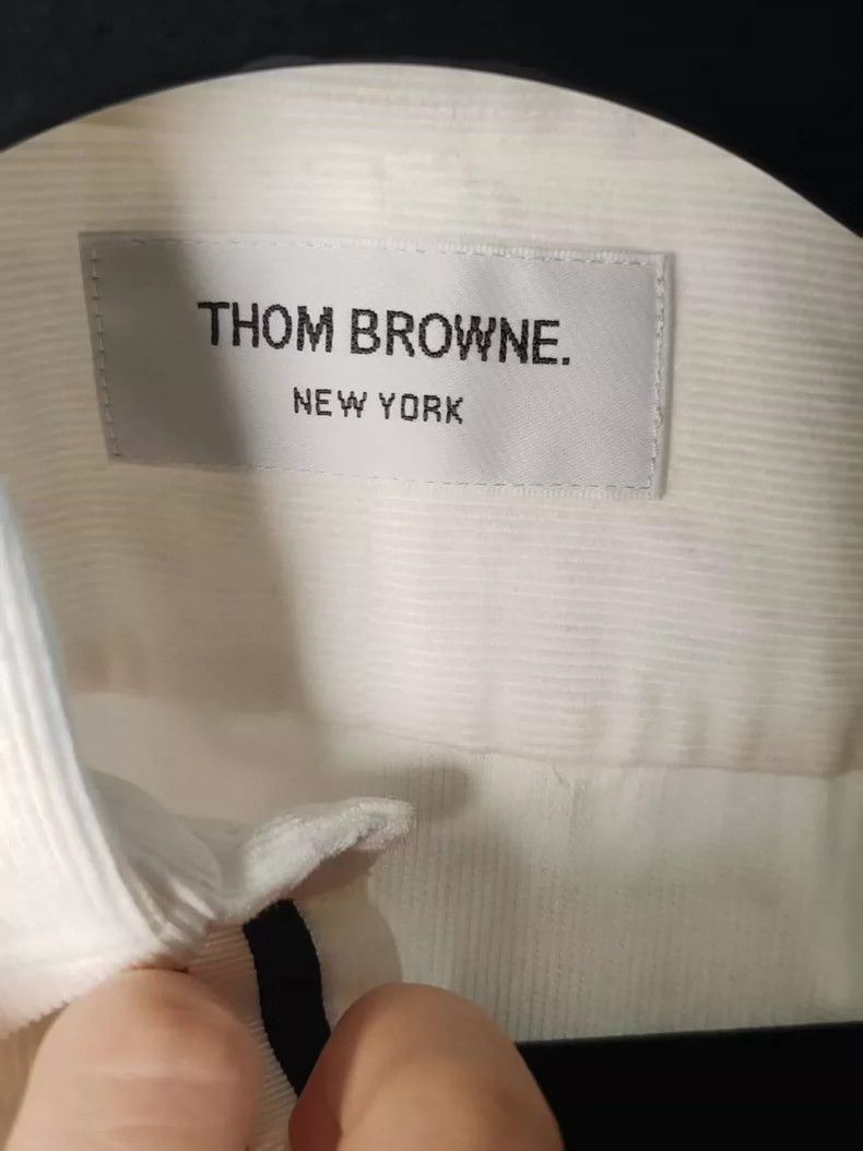 Thom Browne Thom Browne White Rainbow Stripe Shirt - dmc Size US M / EU 48-50 / 2 - 4 Thumbnail