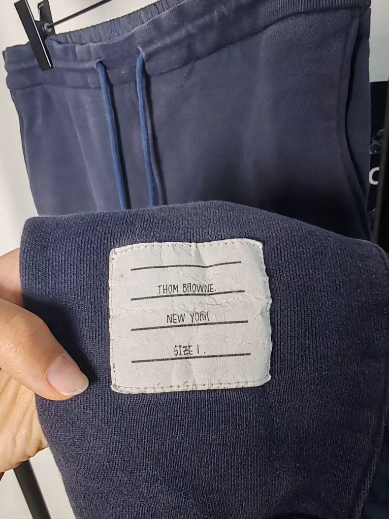 Thom Browne Thom Browne Navy Stripe Sweatpants - dmc Size US 30 / EU 46 - 3 Thumbnail