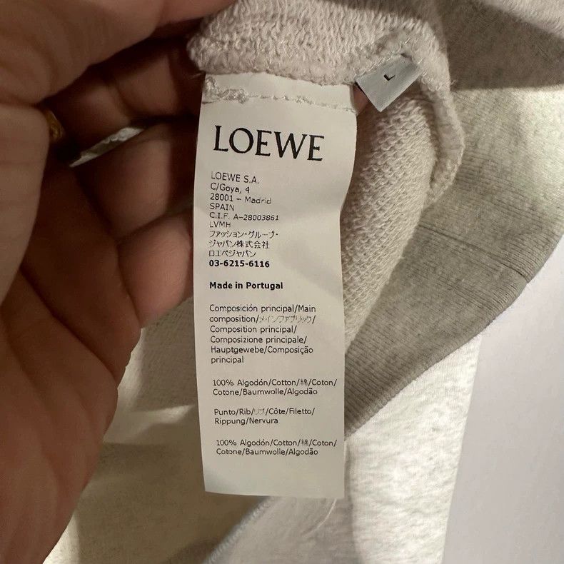 Loewe LOEWE Logo Crewneck Sweatshirt Men's - dmc Size US L / EU 52-54 / 3 - 4 Thumbnail