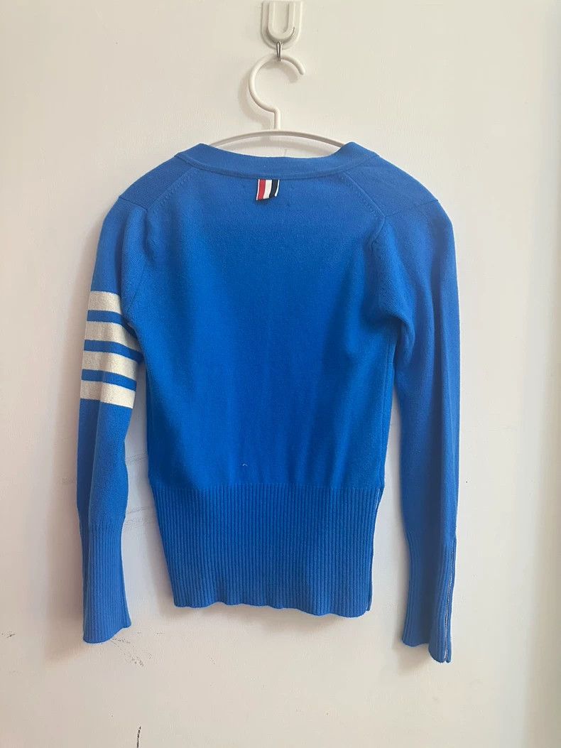 Thom Browne Thom Browne Blue Cardigan Sweater - dmc Size US S / EU 44-46 / 1 - 4 Thumbnail