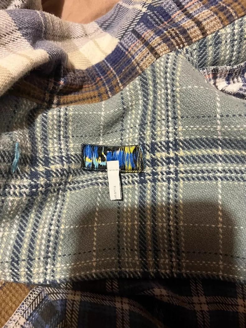 Loewe Loewe Women's Patchwork Plaid Shirt - dmc Size US M / EU 48-50 / 2 - 4 Thumbnail