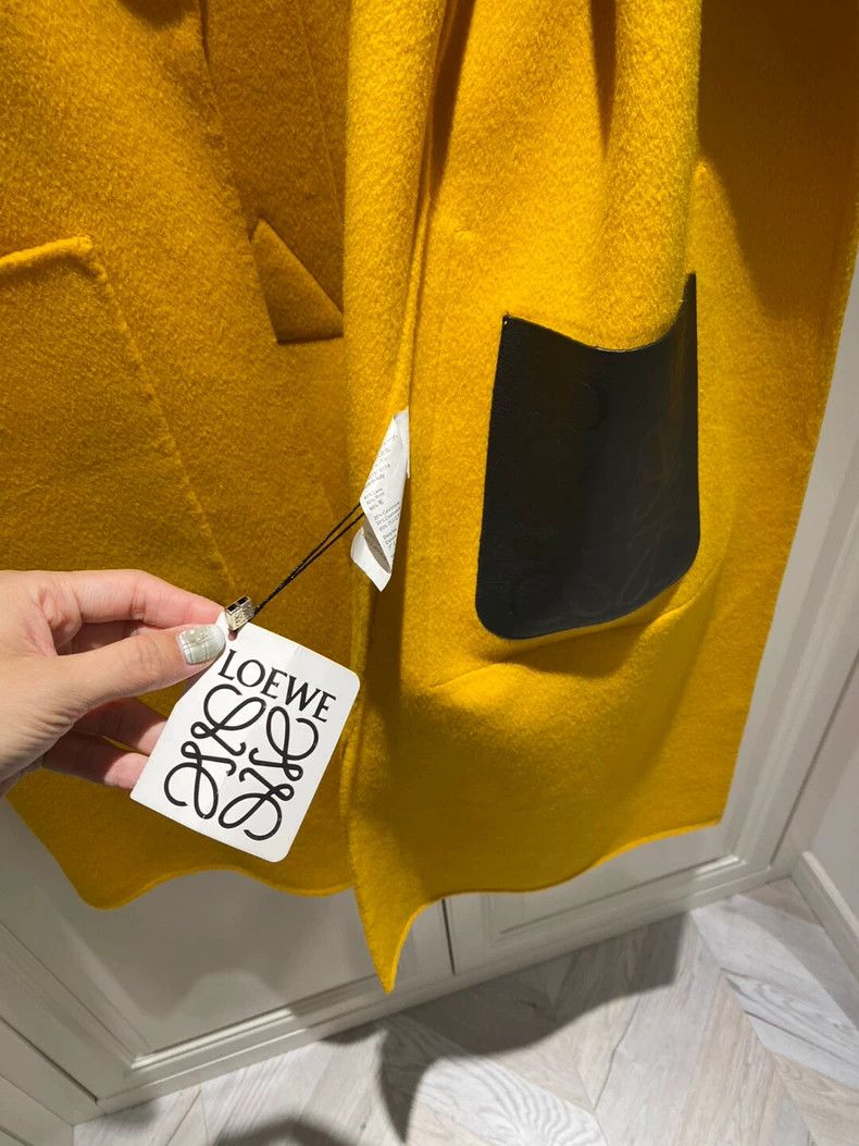 Loewe LOEWE Yellow Woolen Long Coat - dmc Size US M / EU 48-50 / 2 - 4 Thumbnail
