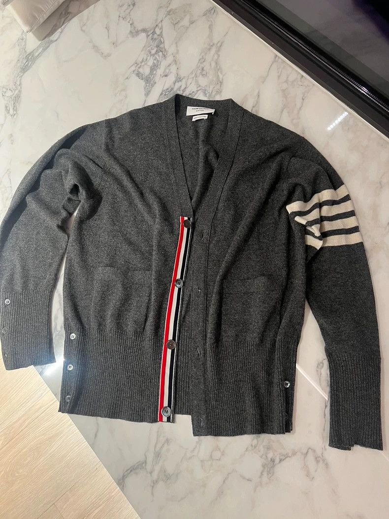 Thom Browne Thom Browne cashmere cardigan sweater - dmc Size US M / EU 48-50 / 2 - 2 Thumbnail