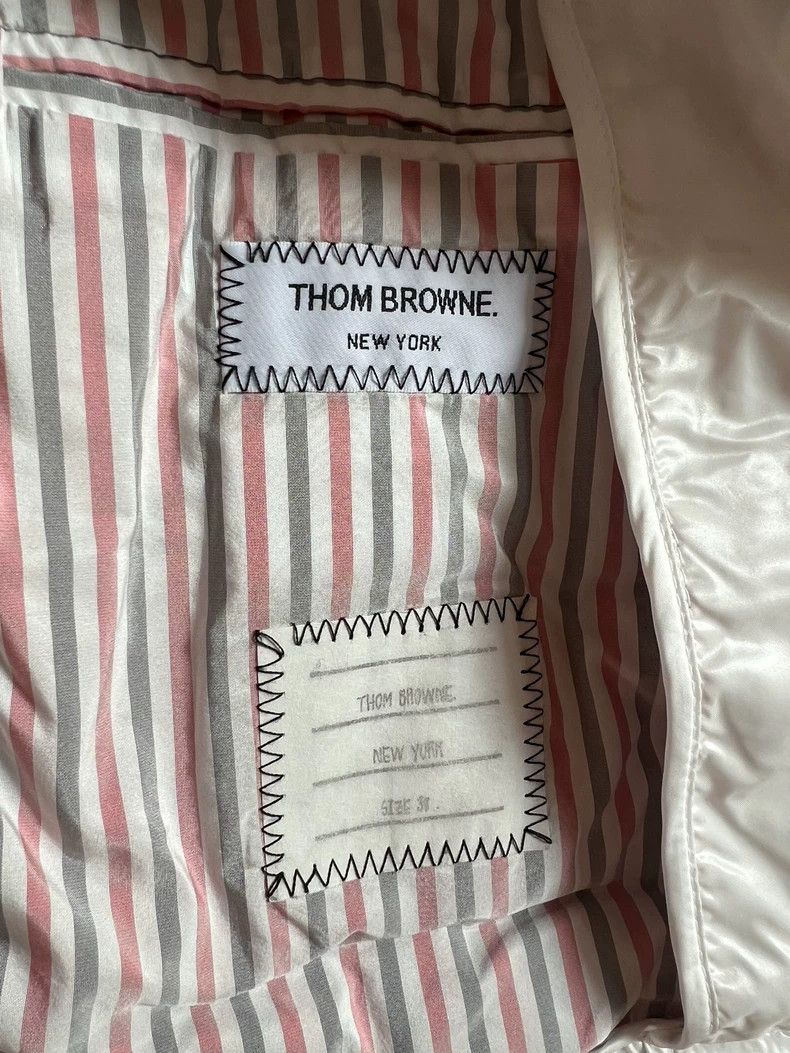 Thom Browne Thom Browne White Quilted Jacket - dmc Size US M / EU 48-50 / 2 - 5 Thumbnail