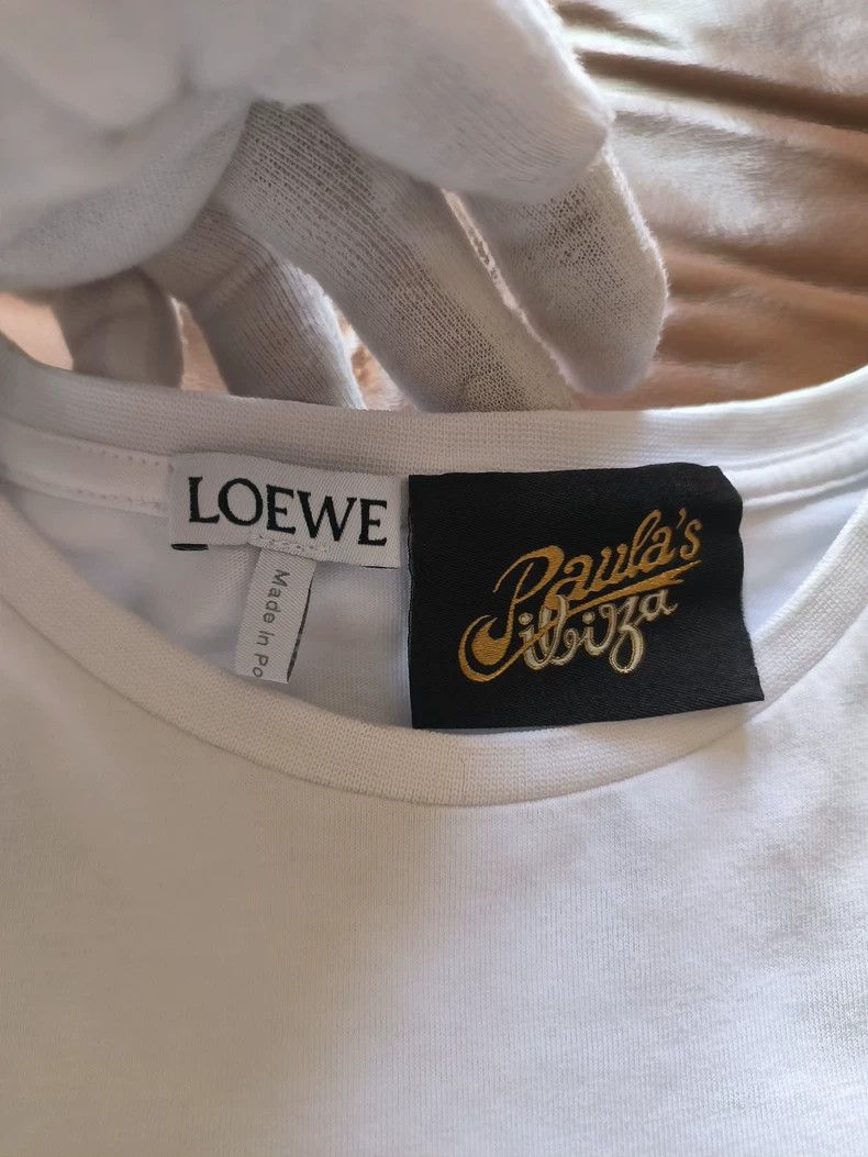 Loewe LOEWE Women's Heart Logo Embroidered T-Shirt - dmc Size US XS / EU 42 / 0 - 4 Thumbnail