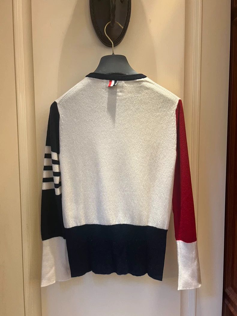 Thom Browne Thom Browne Color Block Cashmere Sweater - dmc Size US L / EU 52-54 / 3 - 2 Thumbnail