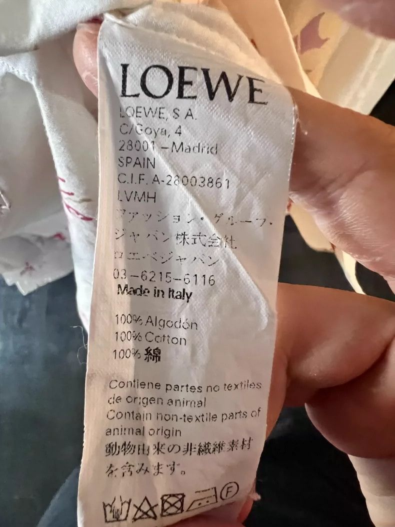 Loewe Loewe Floral Asymmetric Long Shirt - dmc Size US M / EU 48-50 / 2 - 4 Thumbnail