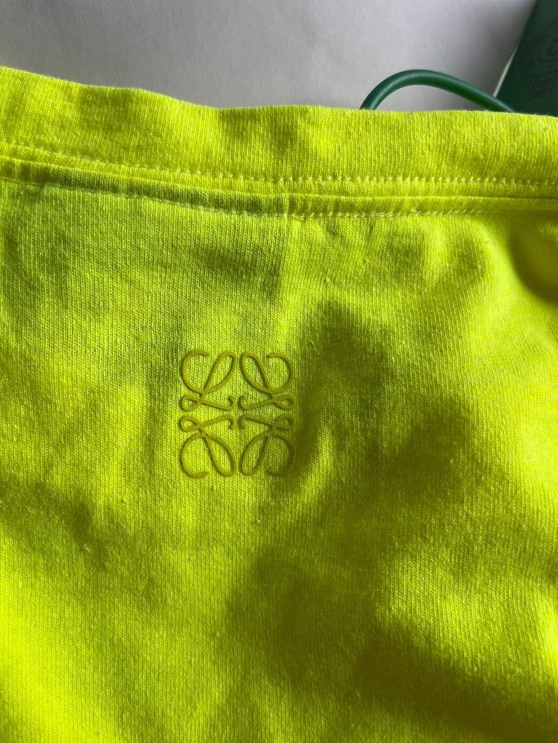 Loewe LOEWE Fluorescent Yellow-Green Smiley Face Short-Sleeve T-Shirt - dmc Size US S / EU 44-46 / 1 - 4 Thumbnail