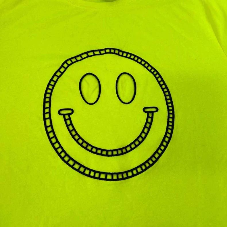 Loewe LOEWE Fluorescent Yellow Smiley Face Print T-shirt - dmc Size US M / EU 48-50 / 2 - 3 Thumbnail