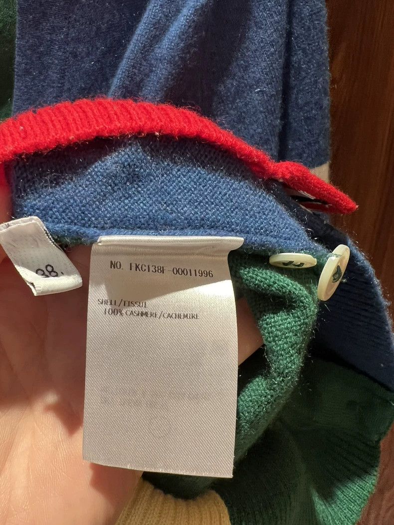 Thom Browne Thom Browne Colorblock Cashmere Cardigan - dmc Size US M / EU 48-50 / 2 - 5 Thumbnail