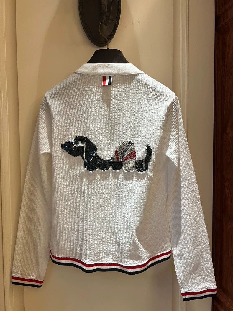 Thom Browne Thom Browne Sequin Dog Cardigan - dmc Size US M / EU 48-50 / 2 - 2 Thumbnail