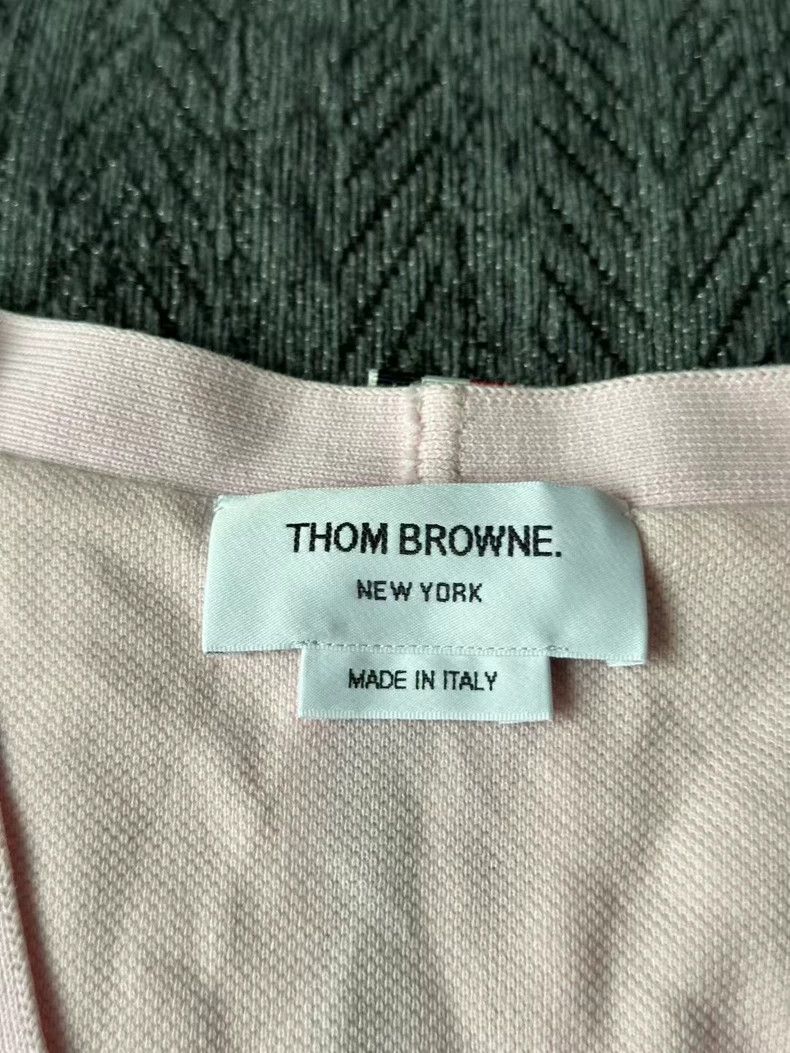 Thom Browne Thom Browne Pink Striped Cardigan - dmc Size US M / EU 48-50 / 2 - 3 Thumbnail