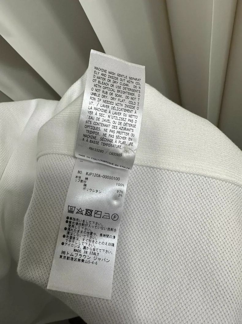 Thom Browne THOM BROWNE Classic White Polo Shirt - dmc Size US M / EU 48-50 / 2 - 5 Thumbnail