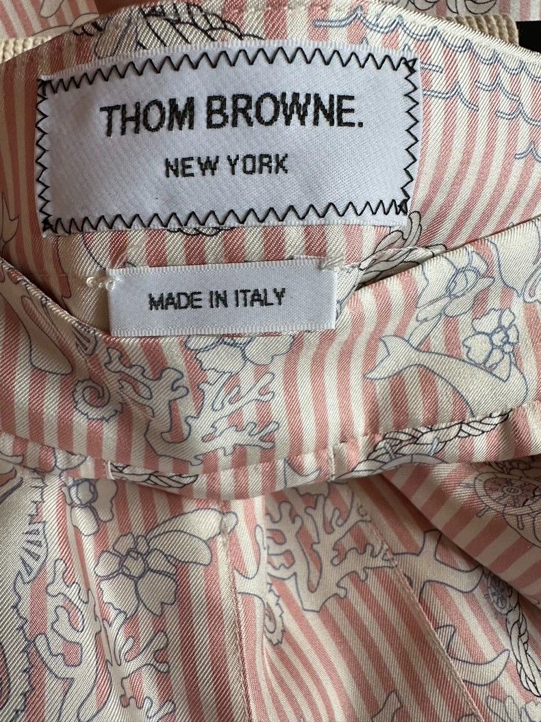 Thom Browne Thom Browne Silk Pleated Midi Skirt - dmc Size US 30 / EU 46 - 4 Thumbnail