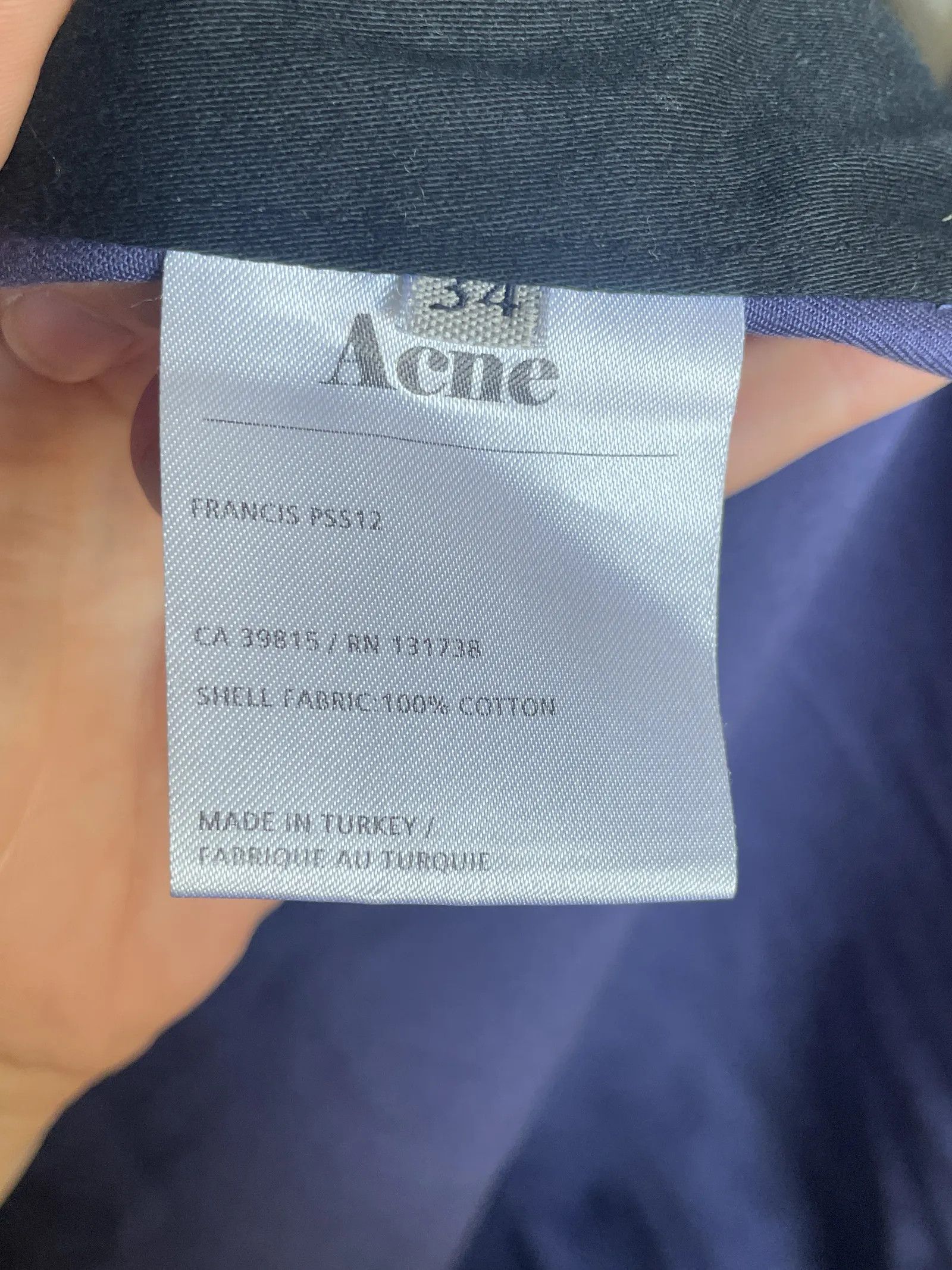 Acne Studios Acne Studios Francis pss12 Jacket Size XS / US 0-2 / IT 36-38 - 3 Thumbnail