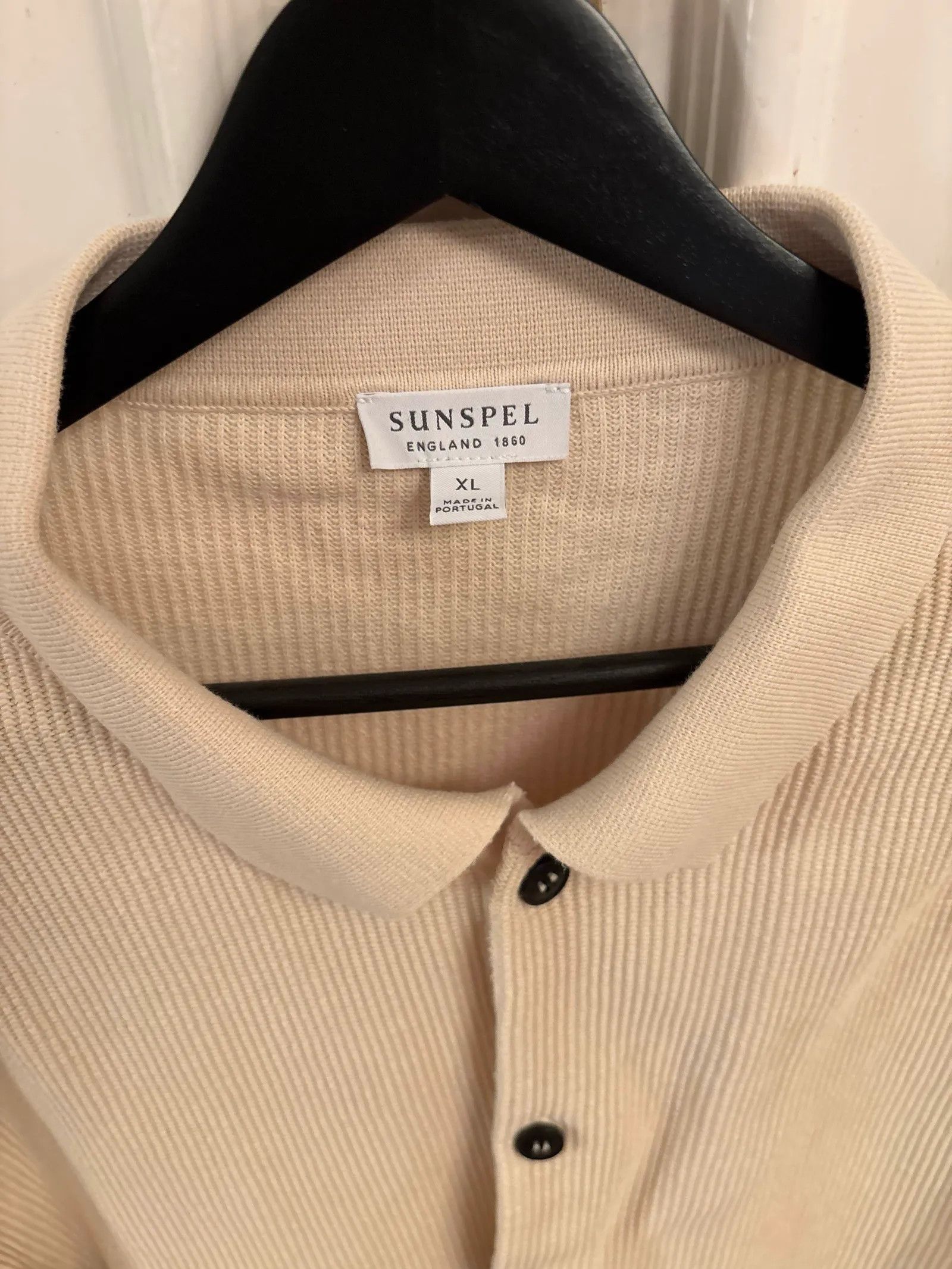 Sunspel Sunspel Waffle stitch jacket ecru Cardigan Size US XL / EU 56 / 4 - 2 Thumbnail