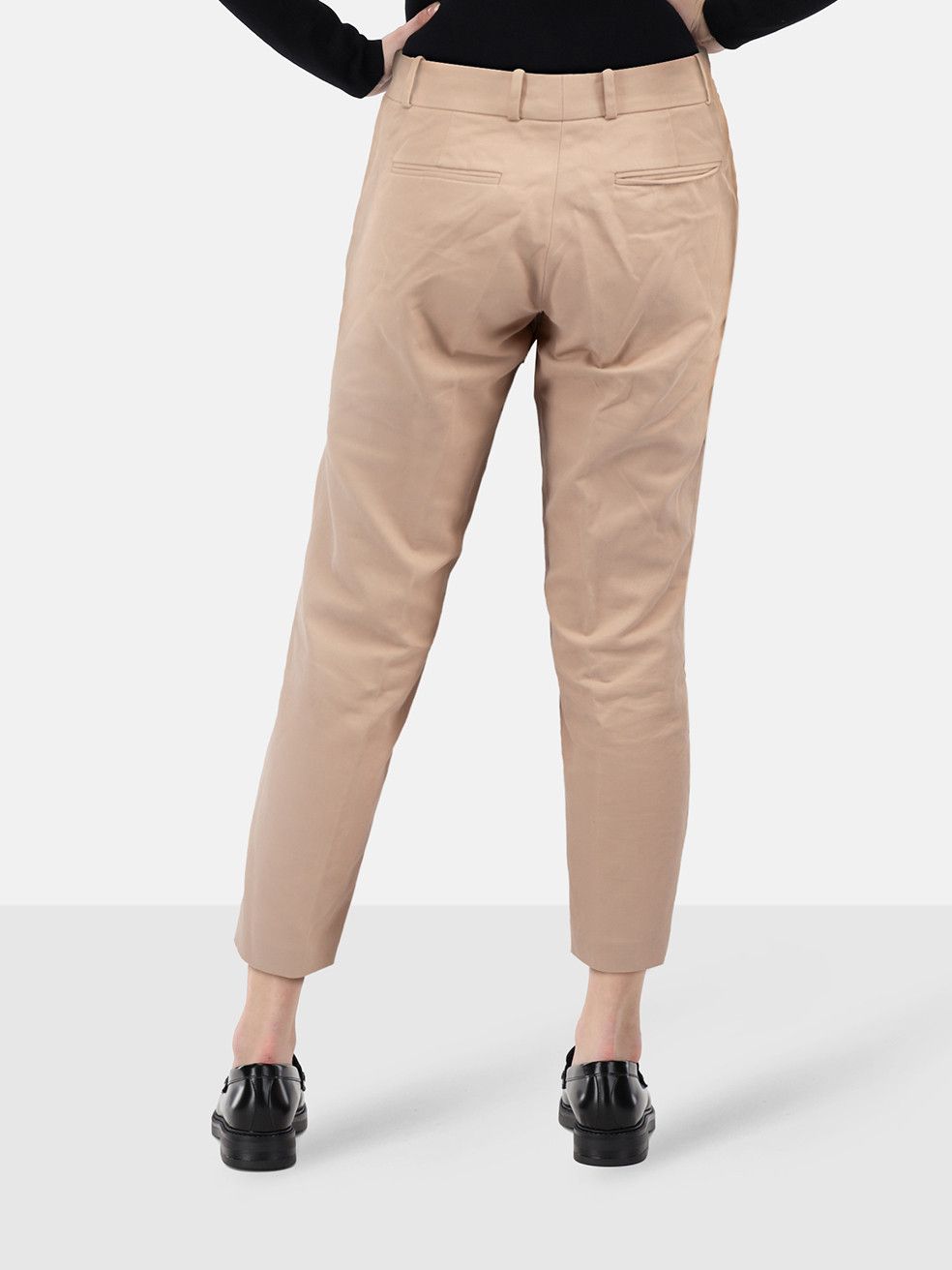 Loro Piana Beige Skinny Mid Rise Trousers Size 26" / US 2 / IT 38 - 2 Thumbnail