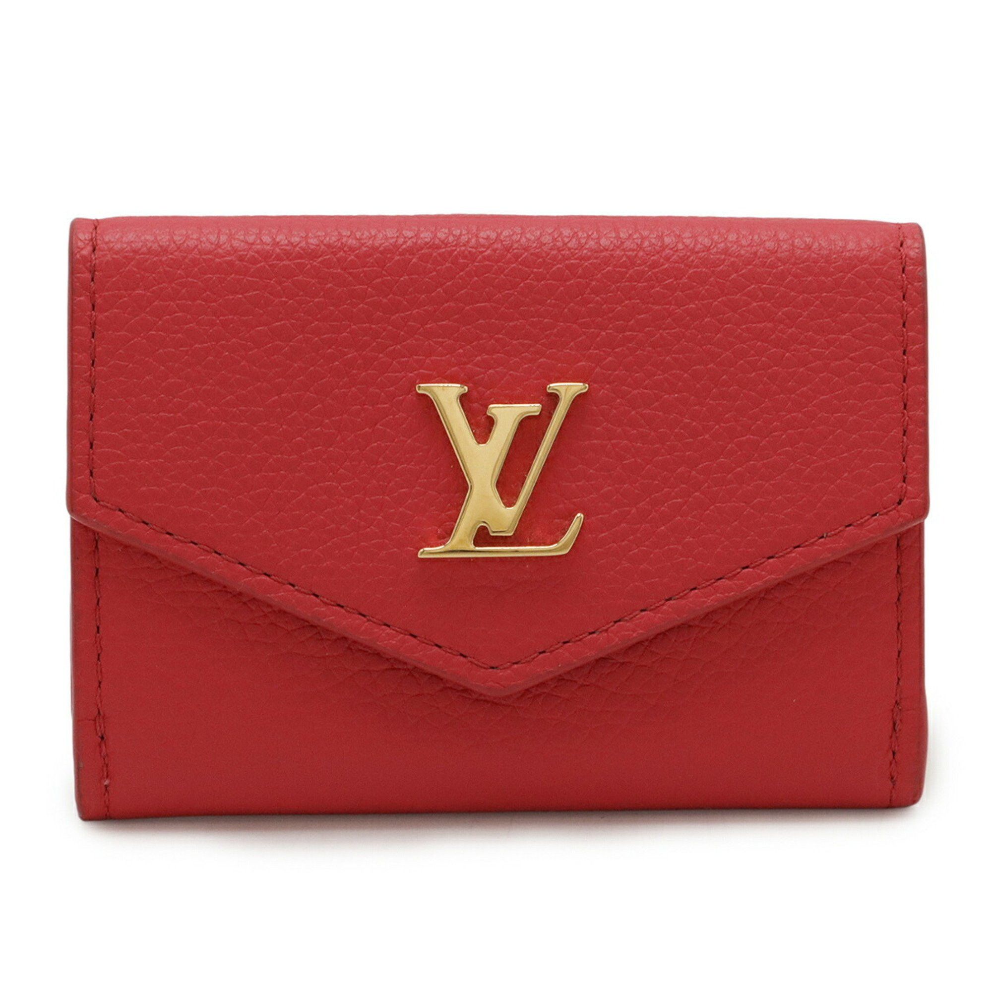 Louis Vuitton LOUIS VUITTON Portefeuille Rock Mini Tri-fold Compact Wallet in Fuchsia and Pink Leather (M80087) Size ONE SIZE - 2 Thumbnail