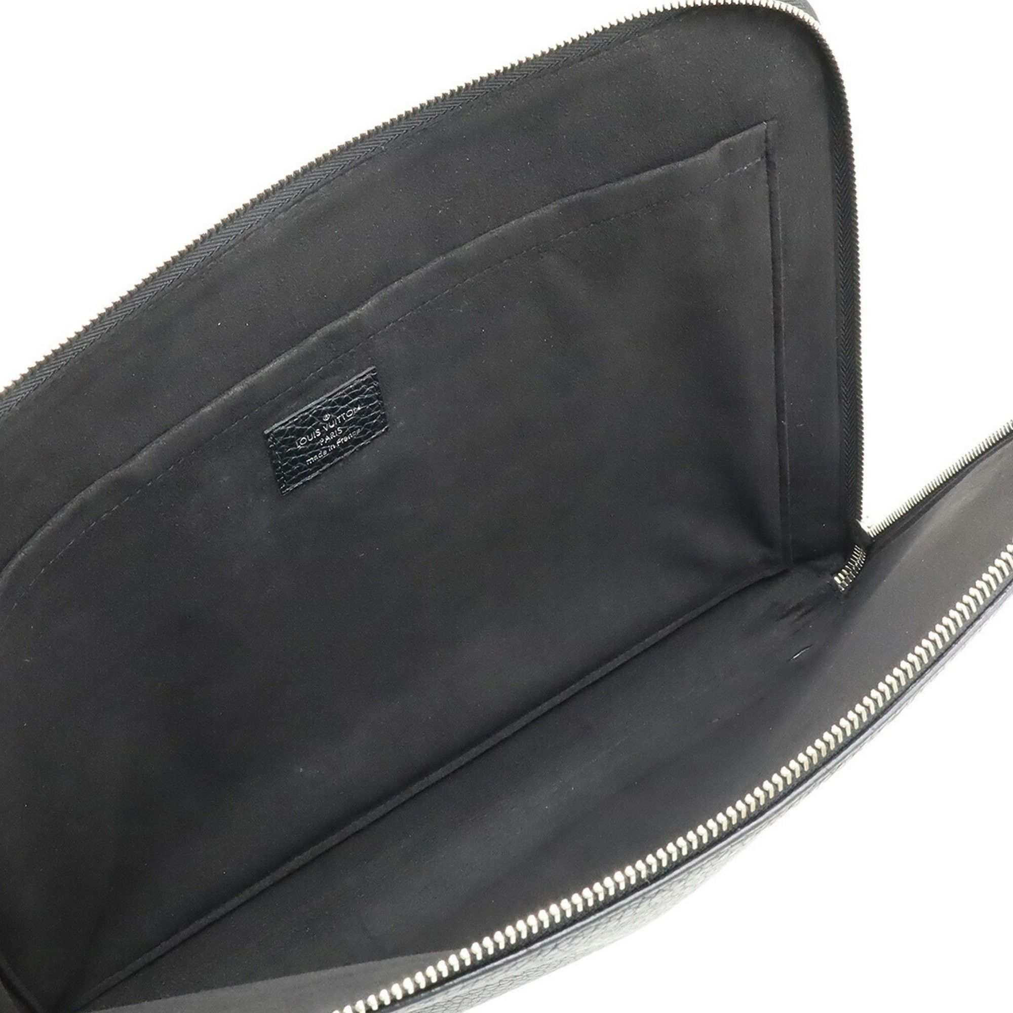 Louis Vuitton LOUIS VUITTON Pochette Jour GM NM Clutch Bag/Second Bag L-Shaped Taurillon Leather Noir Black M67768 Size ONE SIZE - 6 Thumbnail