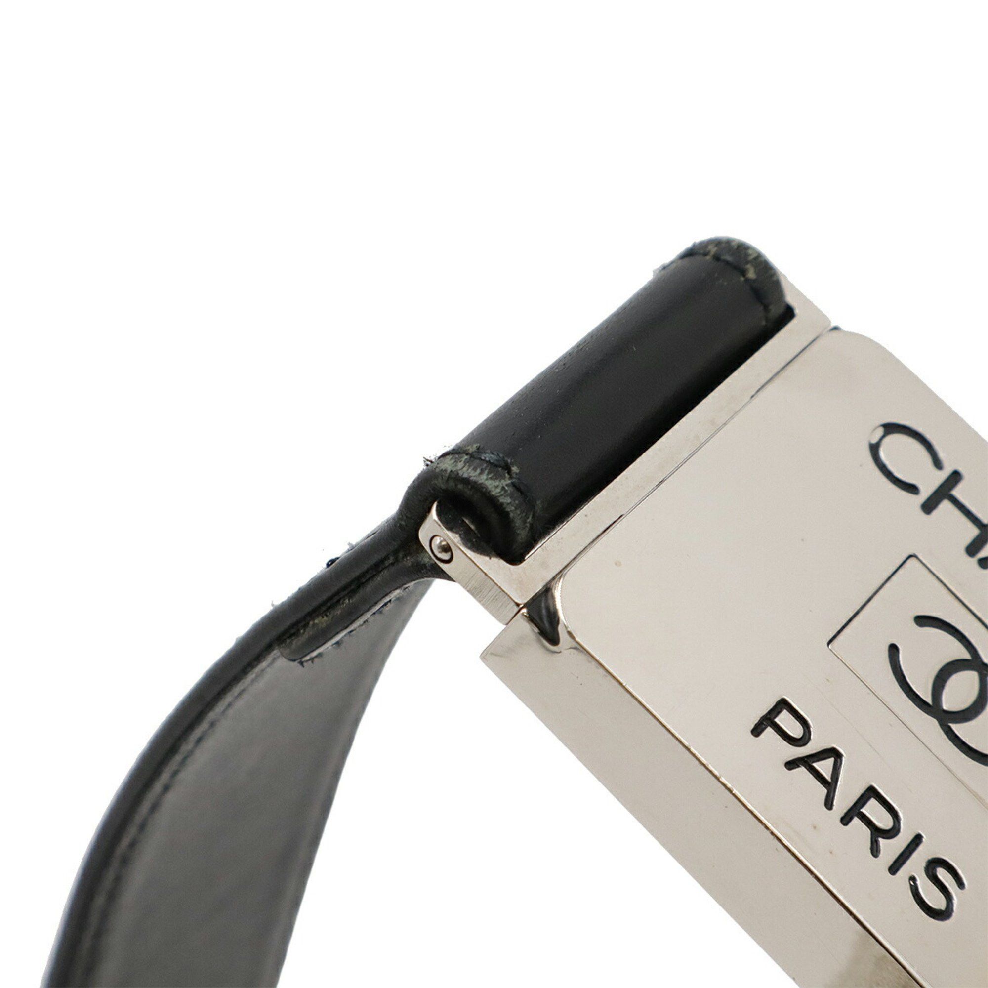 Chanel CHANEL Coco Mark Leather Black Plate Buckle #65 97 P Size ONE SIZE - 6 Thumbnail