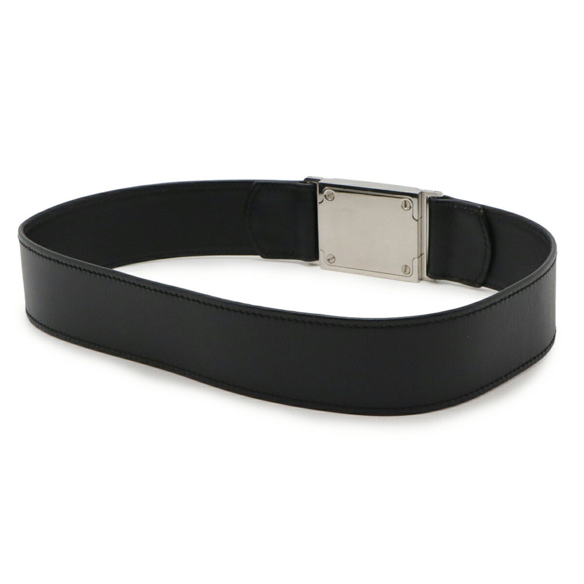 Chanel CHANEL Coco Mark Leather Black Plate Buckle #65 97 P Size ONE SIZE - 3 Thumbnail