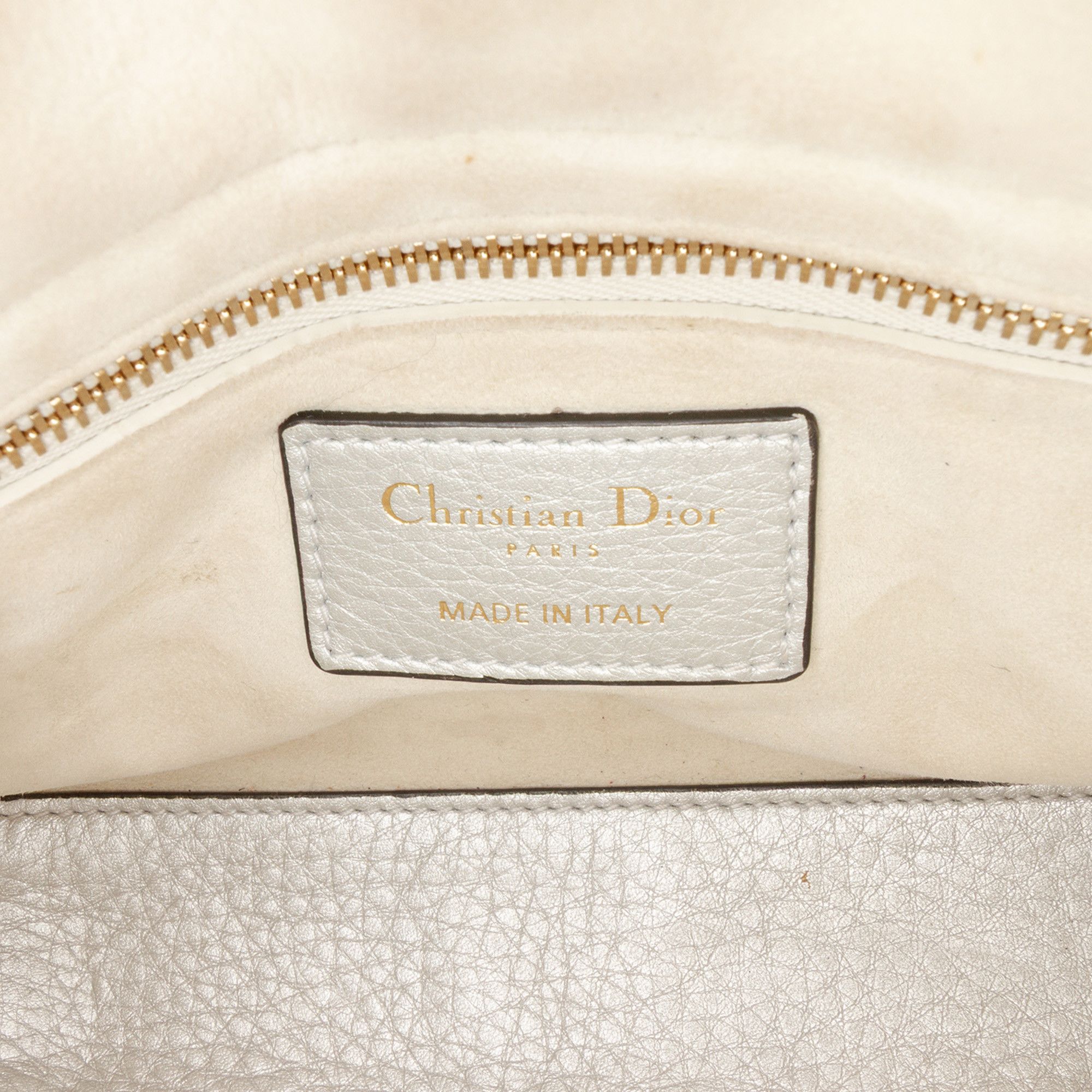 Dior Dior Mini Metallic Grained Calfskin Cannage Lady Dior Size ONE SIZE - 5 Thumbnail