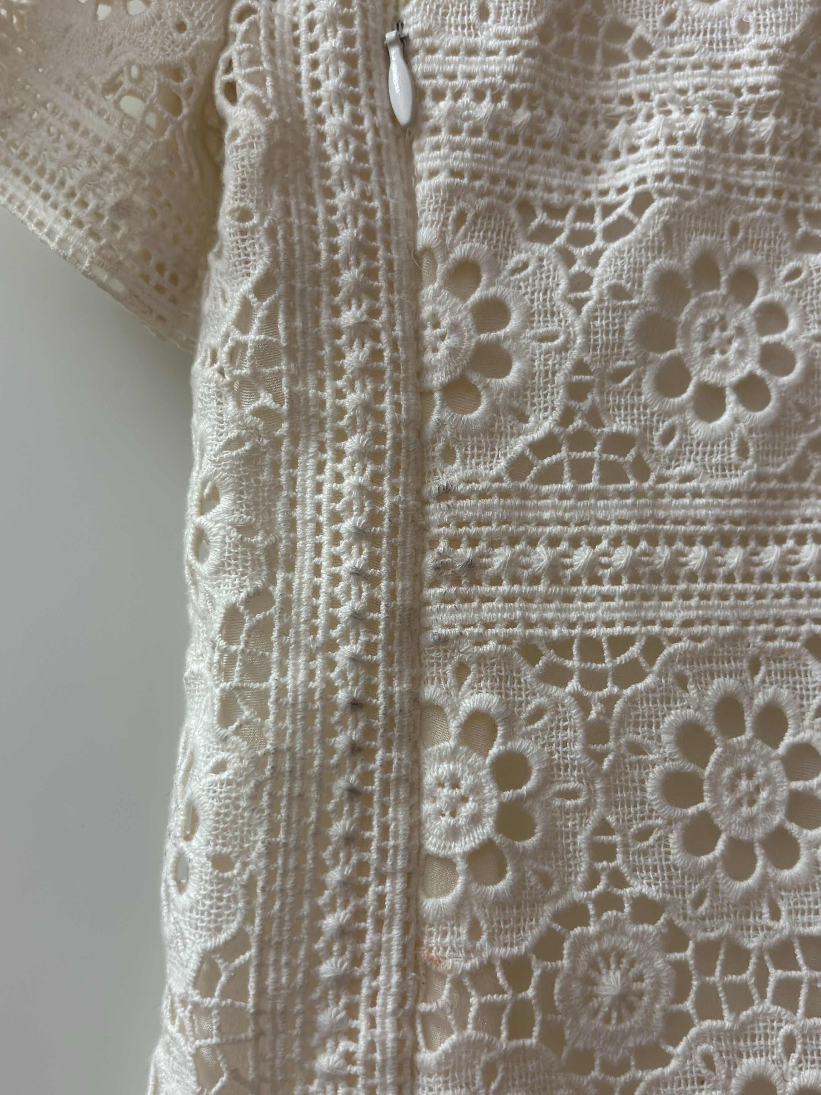 Burberry Burberry Burberry Brit White Cotton Lace Tunic Dress Dress Size XS / US 0-2 / IT 36-38 - 5 Thumbnail