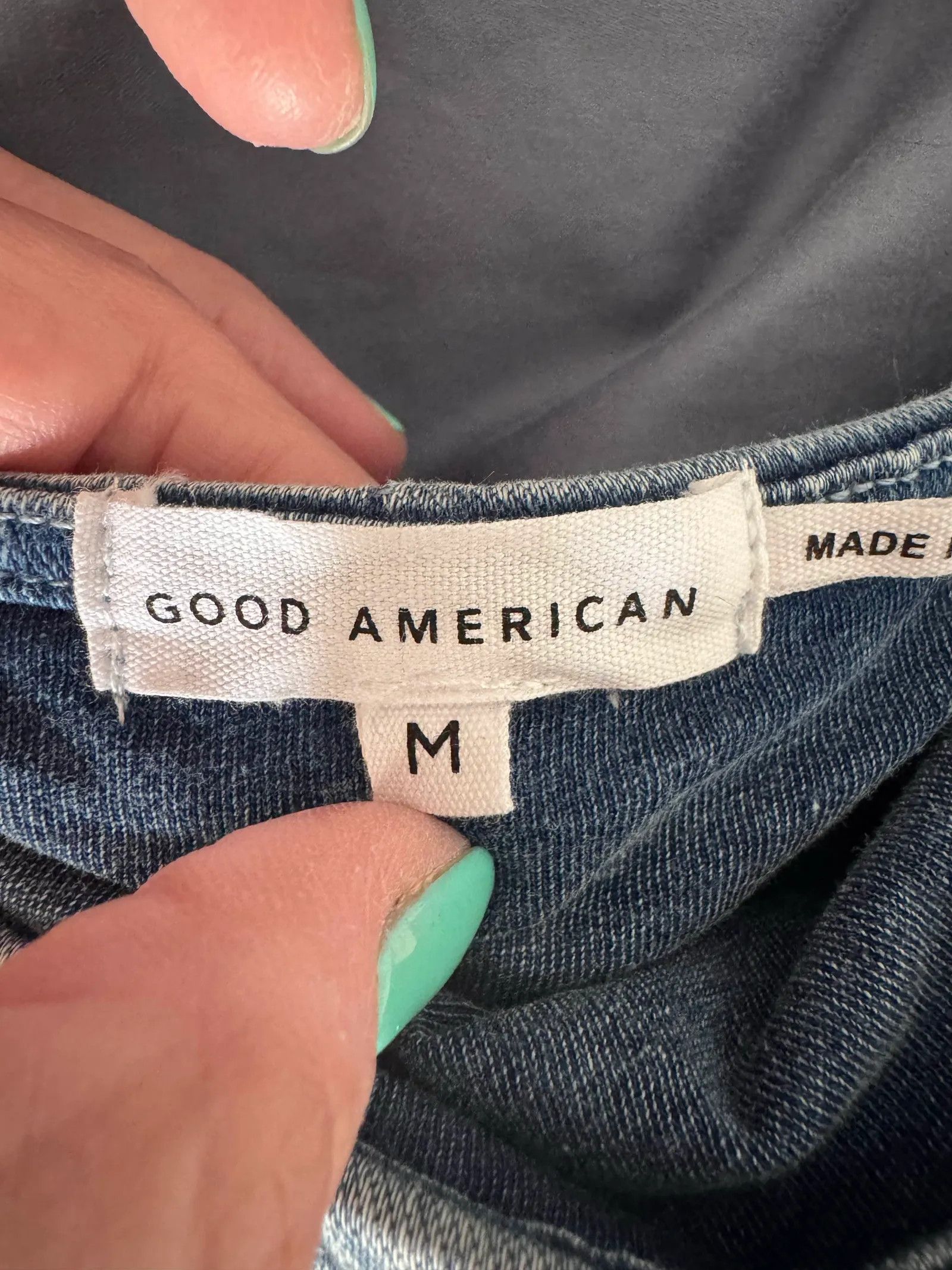 Good American Good American Jeansklänning stretch Dress Size M / US 6-8 / IT 42-44 - 2 Thumbnail