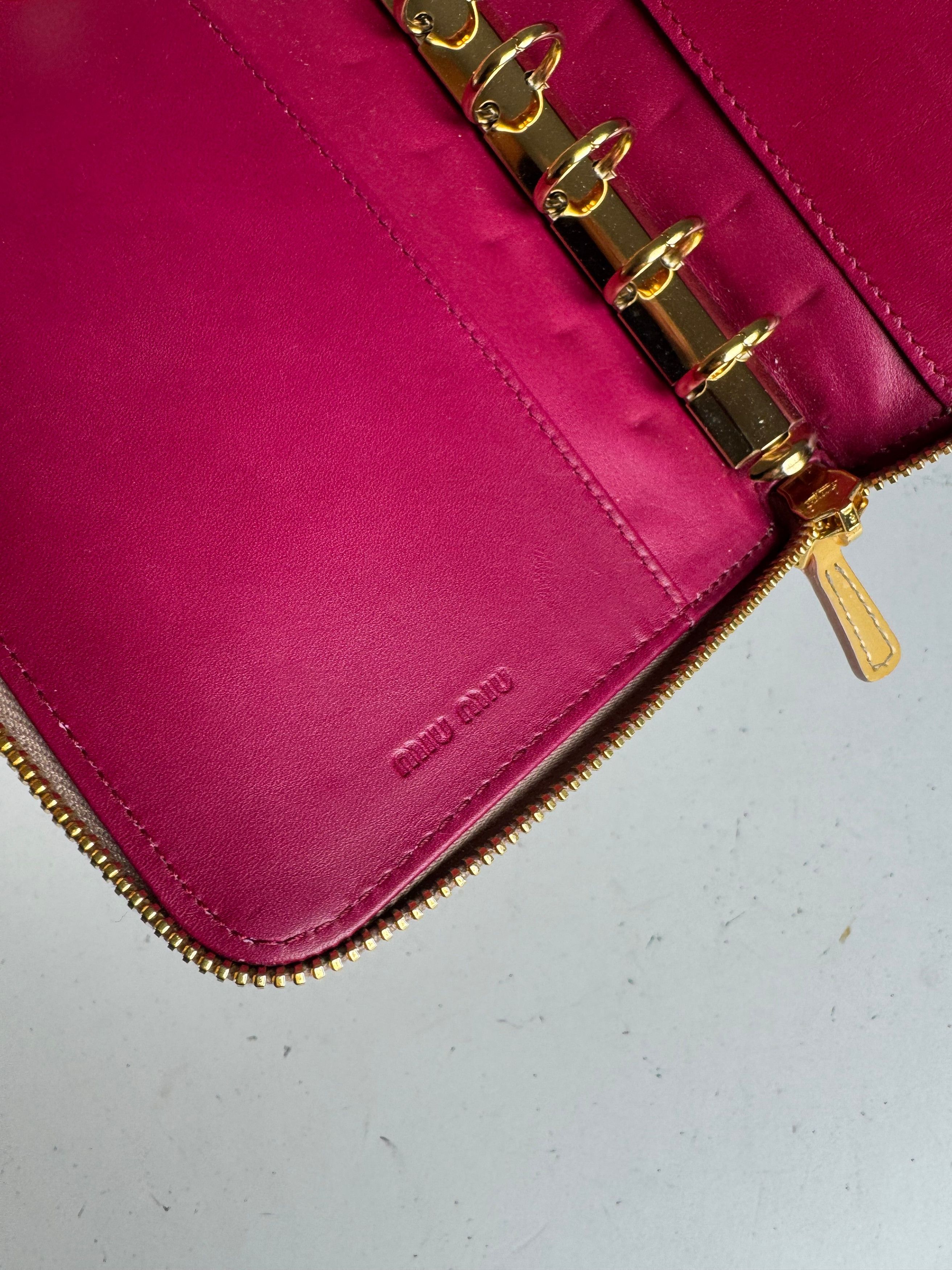 Miu Miu Vintage patent leather Organizer yellow Size ONE SIZE - 7 Thumbnail
