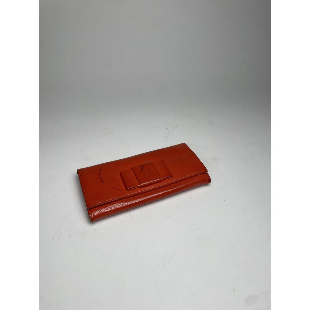 Miu Miu Orange Patent Leather Wallet Size ONE SIZE - 5 Thumbnail
