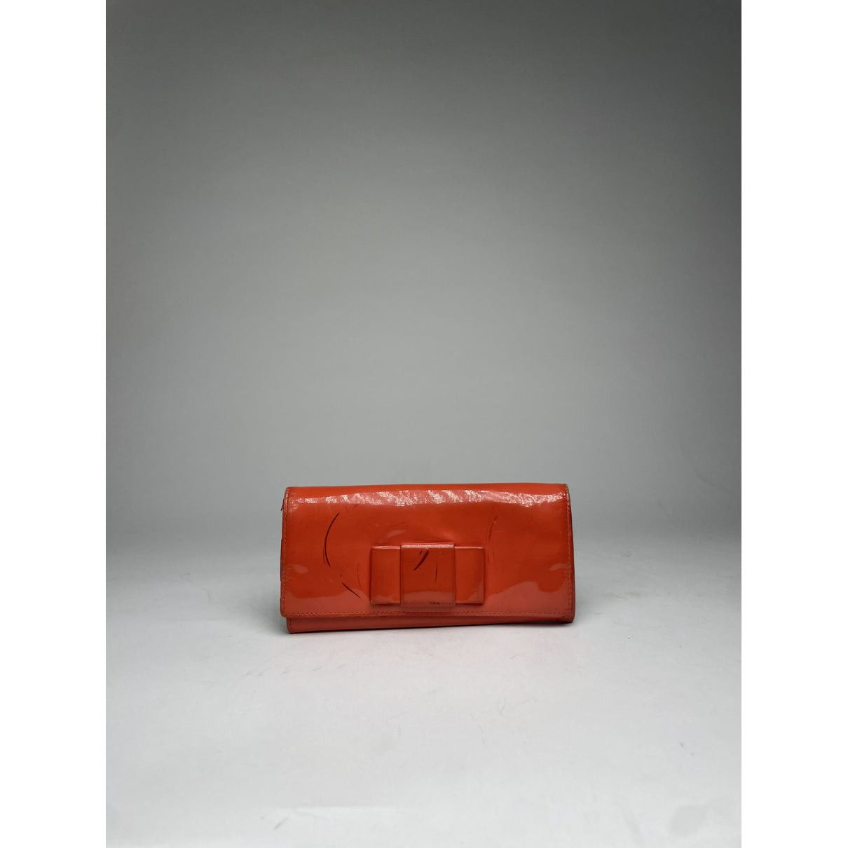 Miu Miu Orange Patent Leather Wallet Size ONE SIZE - 2 Thumbnail