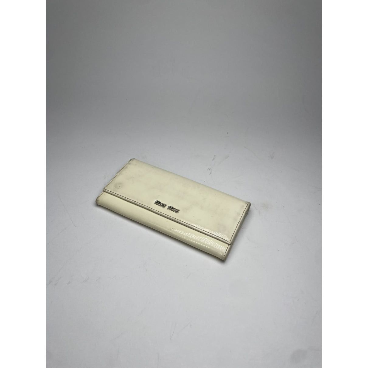 Miu Miu White Patent Leather Wallet Size ONE SIZE - 5 Thumbnail