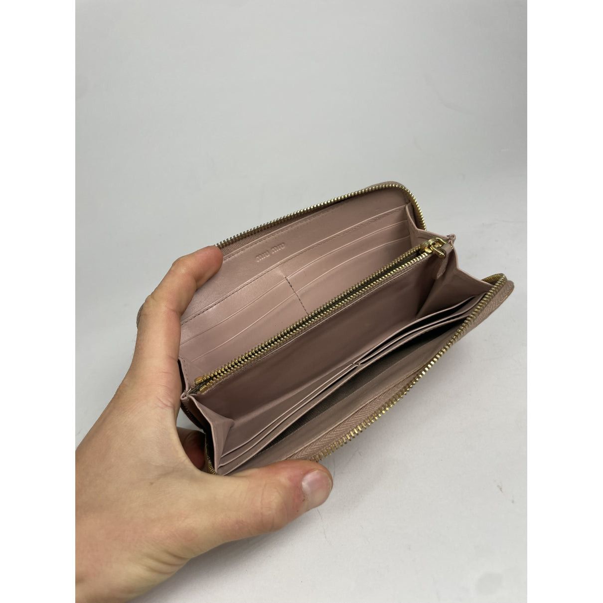 Miu Miu Brown Leather Wallet Size ONE SIZE - 3 Thumbnail