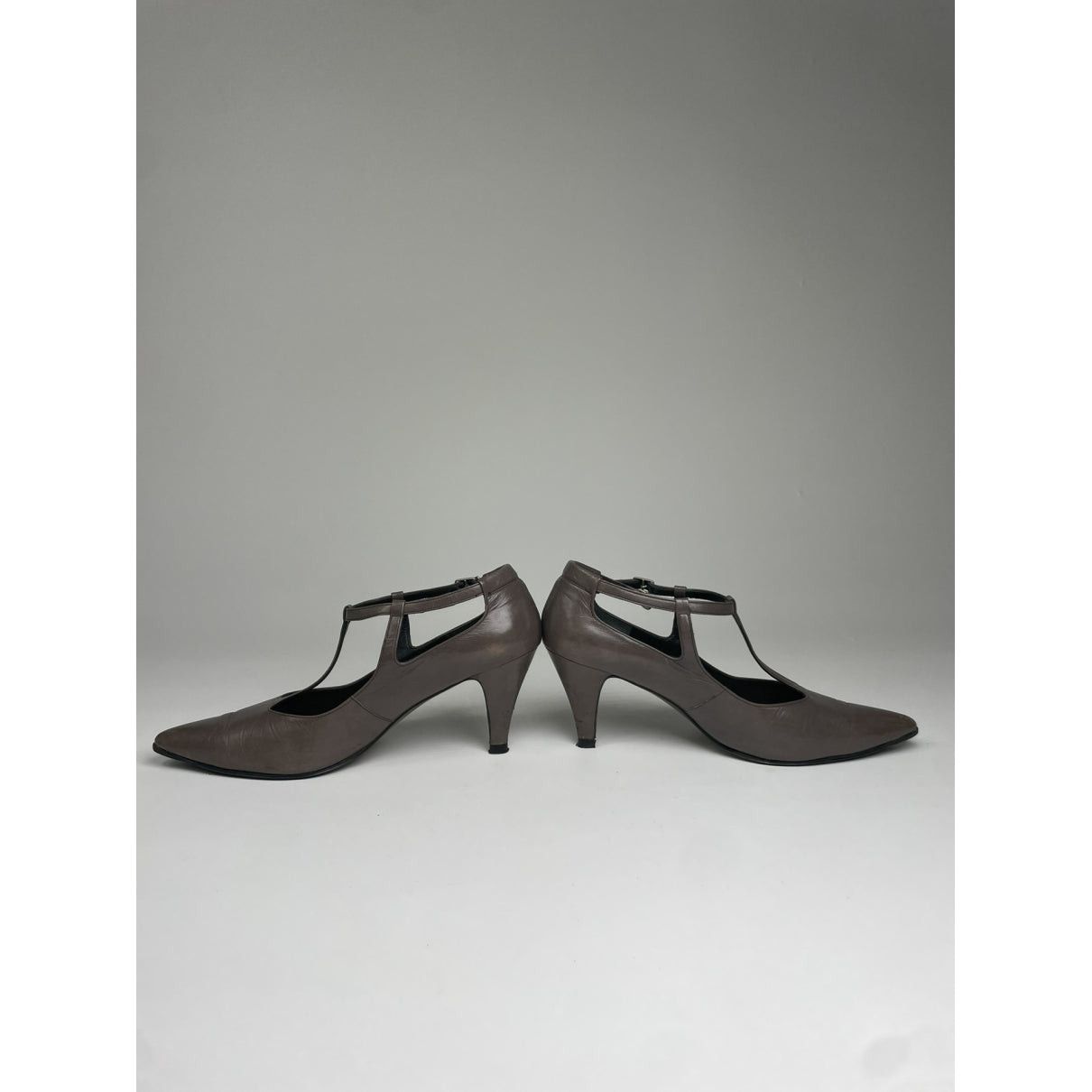 Thierry Mugler Brown Leather Heel Size US 8.5 / IT 38.5 - 5 Thumbnail