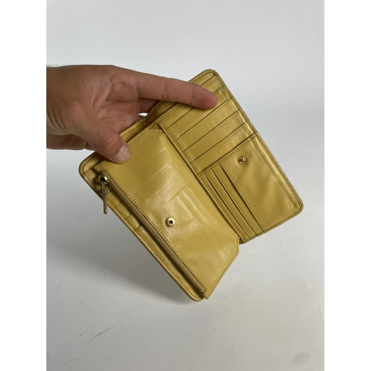 Miu Miu Yellow Leather Wallet Size ONE SIZE - 3 Thumbnail