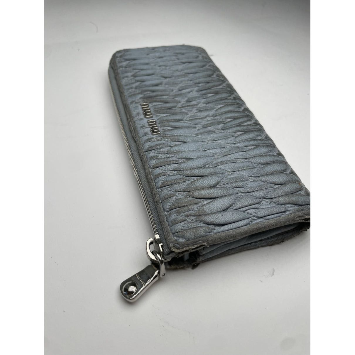 Miu Miu Blue Leather Wallet Size ONE SIZE - 5 Thumbnail