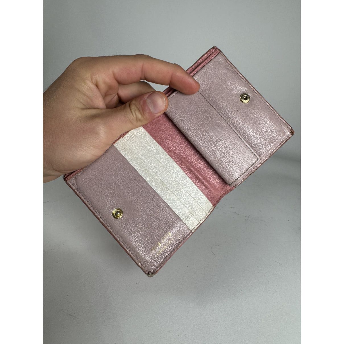 Miu Miu Pink Leather Purse Size ONE SIZE - 5 Thumbnail