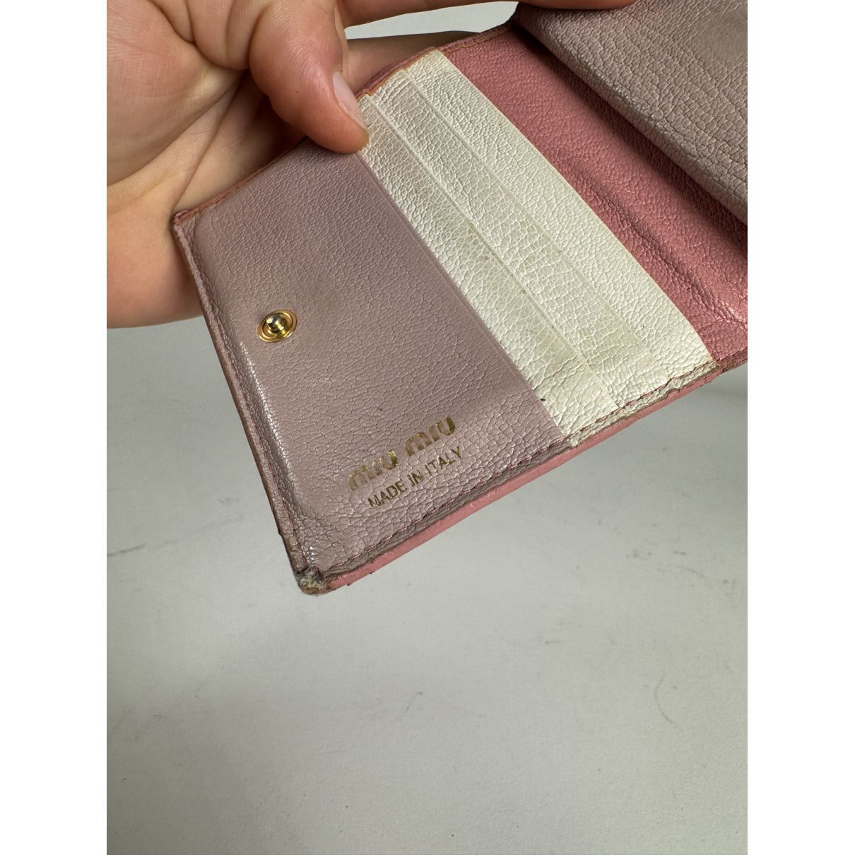 Miu Miu Pink Leather Purse Size ONE SIZE - 4 Thumbnail