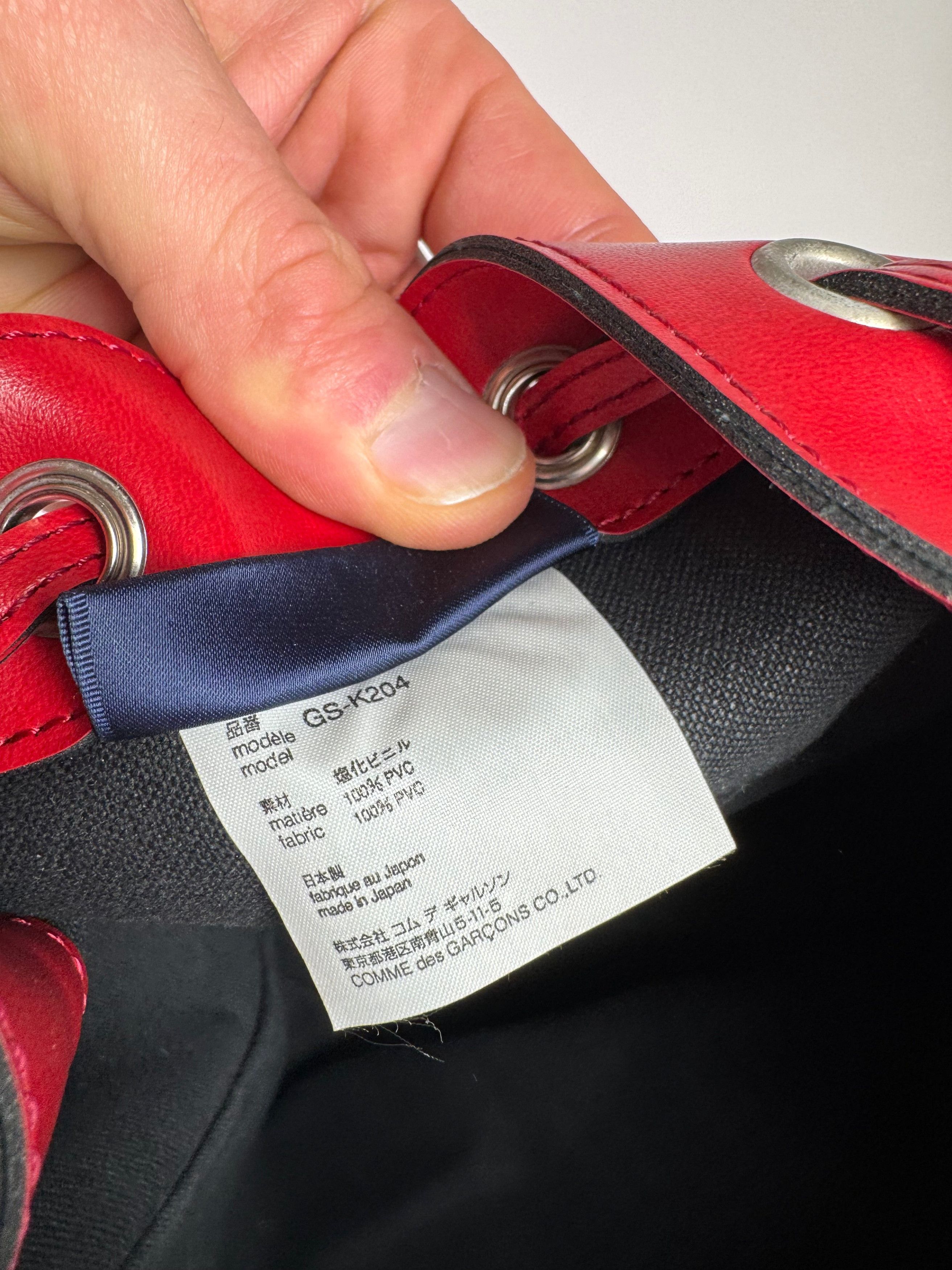 Comme des Garcons Vintage Comme Des Garçons Shoulder Bucket Bag Red Size ONE SIZE - 8 Thumbnail