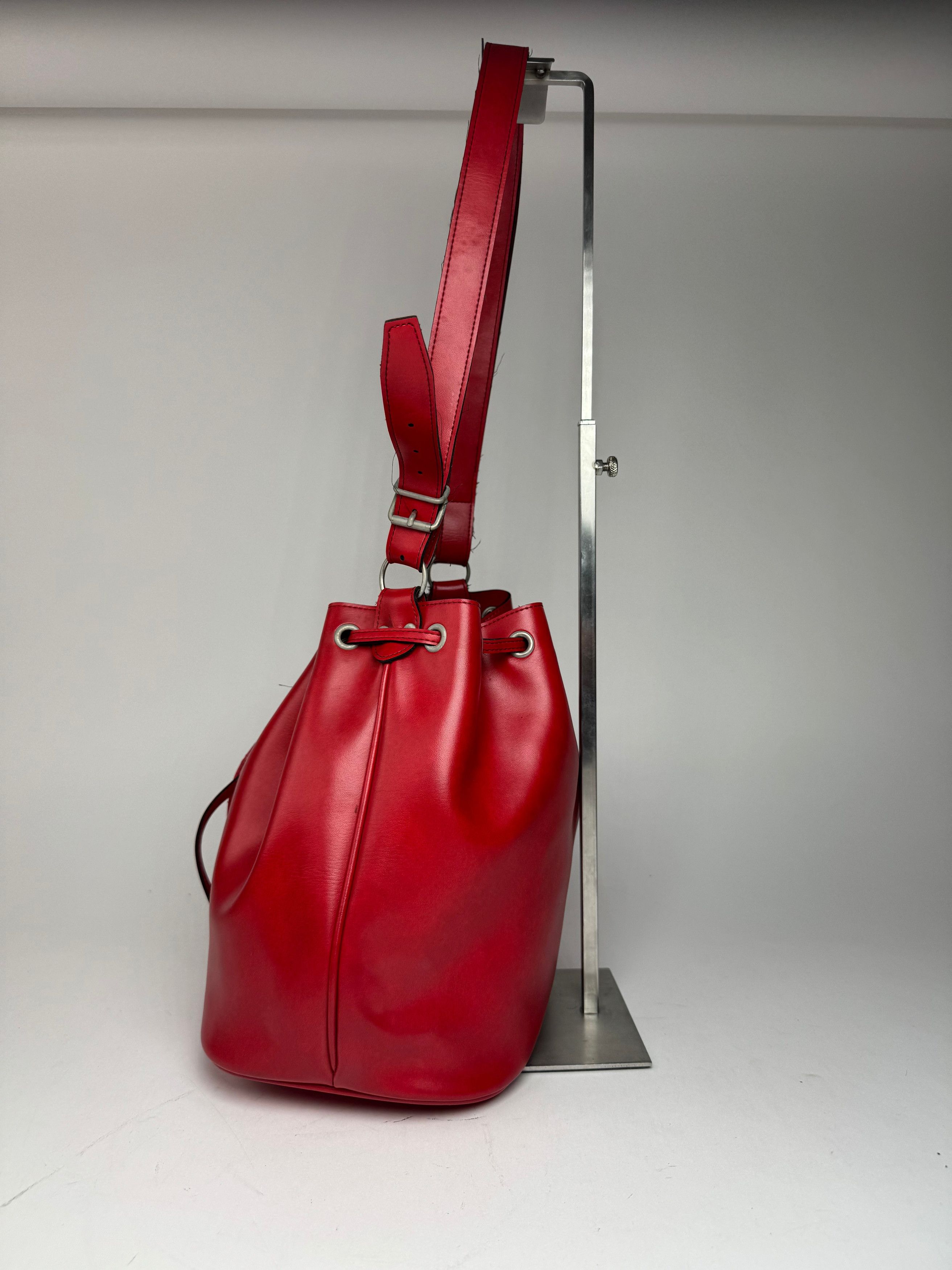 Comme des Garcons Vintage Comme Des Garçons Shoulder Bucket Bag Red Size ONE SIZE - 4 Thumbnail