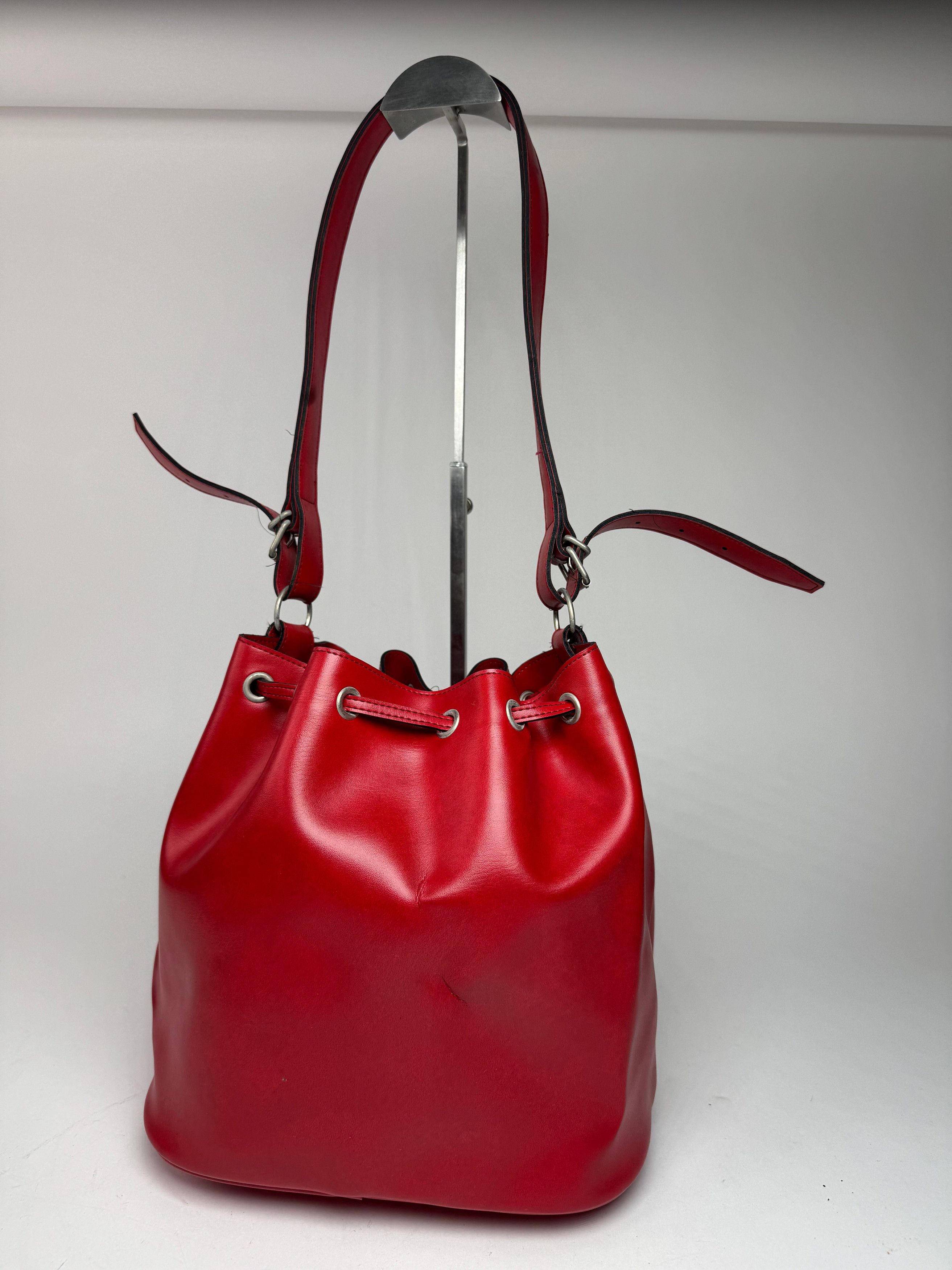 Comme des Garcons Vintage Comme Des Garçons Shoulder Bucket Bag Red Size ONE SIZE - 3 Thumbnail